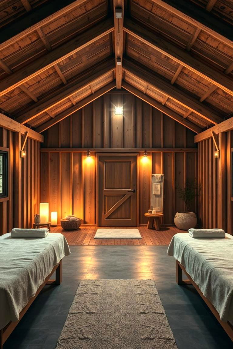 Home Spa and Wellness Zone - 24 Pole Barn Interior Ideas