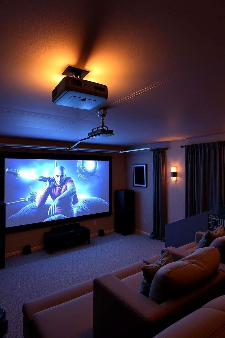 Home Theater Experience - 24 Garage Game Room Ideas