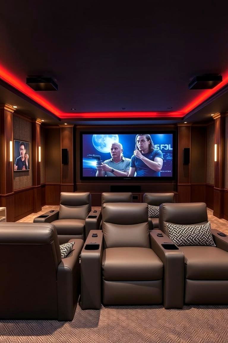 Home Theater Experience - 24 Man Cave Living Room Ideas