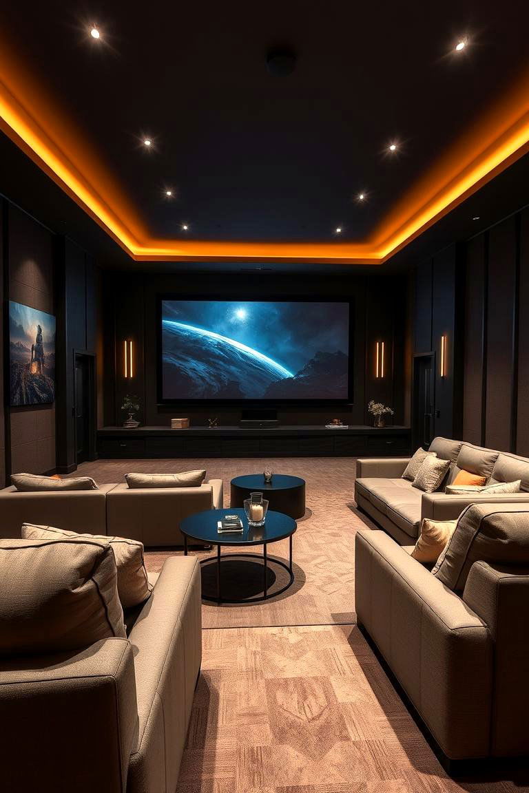 Home Theater Lounge - 24 bonus room ideas