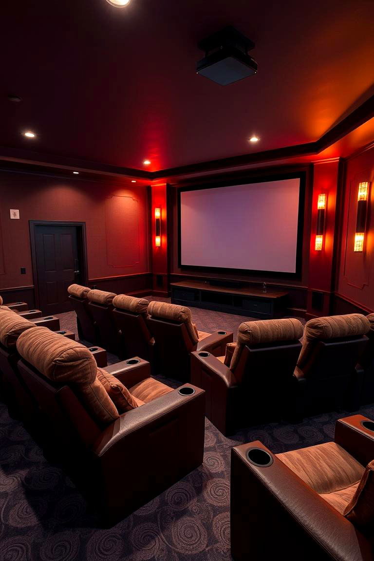Home Theater Man Cave - 24 Man Cave Design Ideas
