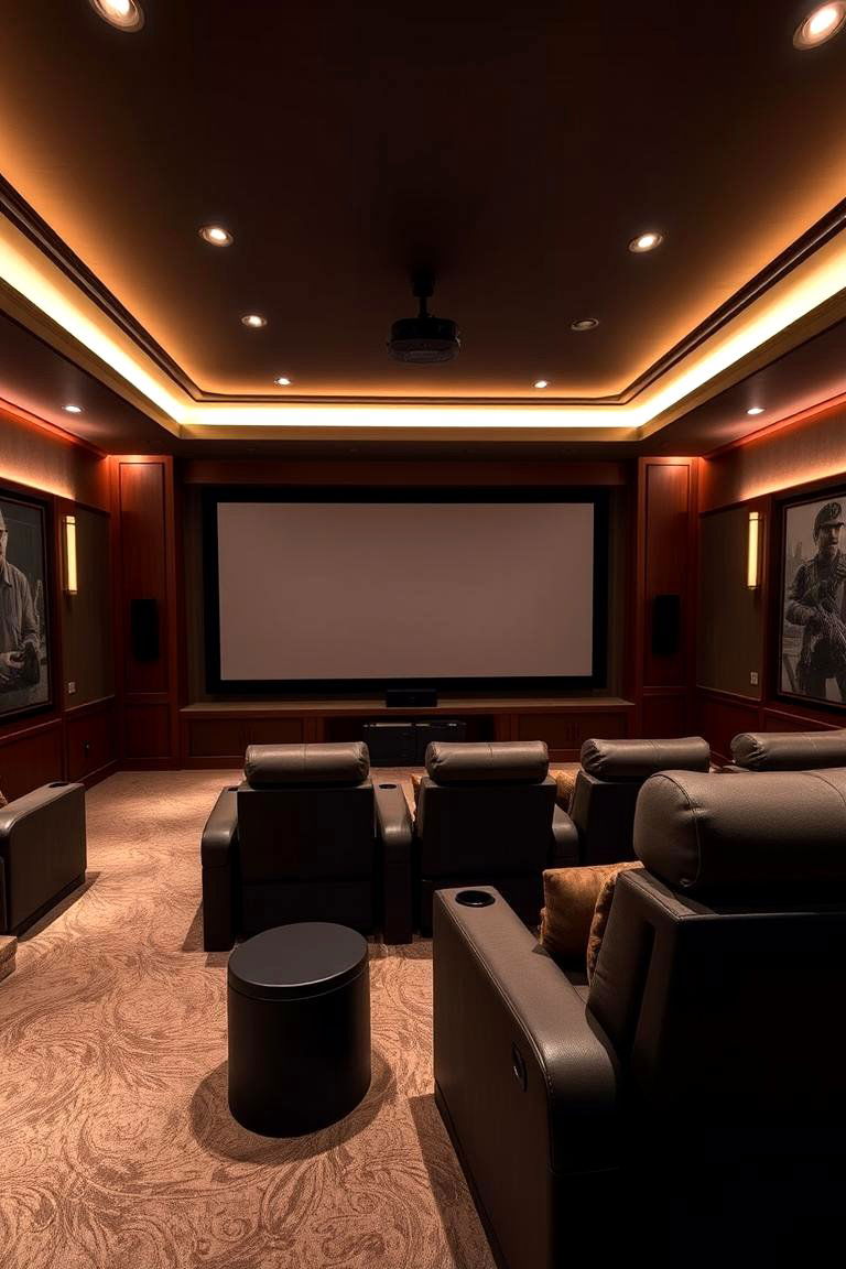 Home Theater Paradise - 24 Man Cave Ideas