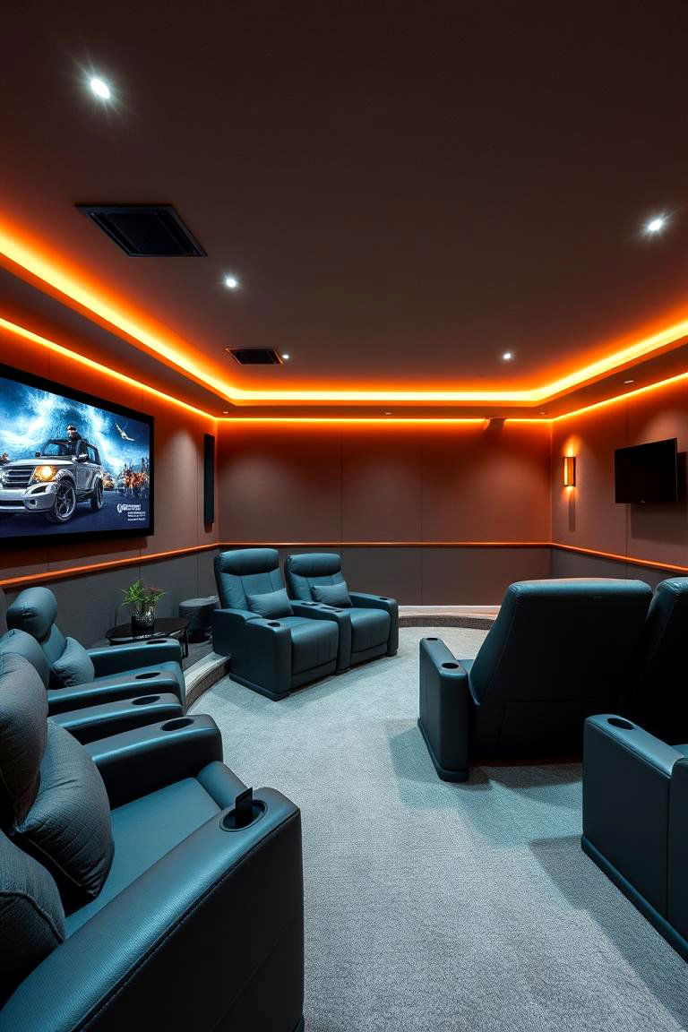 Home Theater Setup - 24 Garage Conversion Ideas