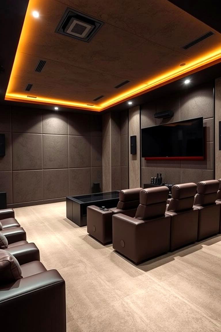 Home Theater and Safe Room Combo - 24 Safe Room Ideas