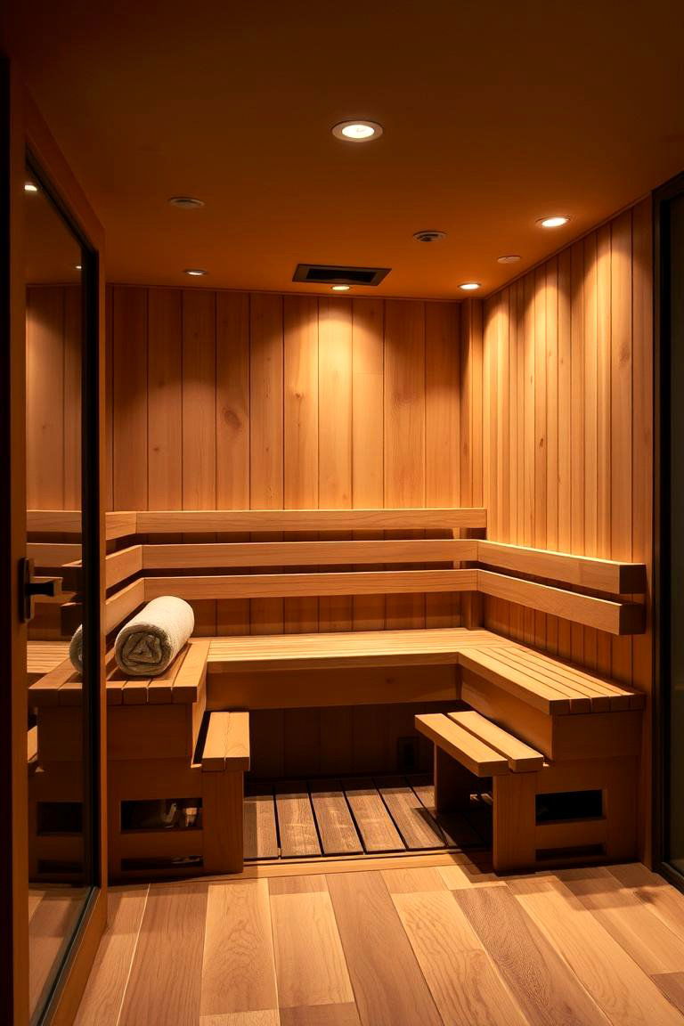 Home Wellness Sauna - 24 Sauna Room Design Ideas