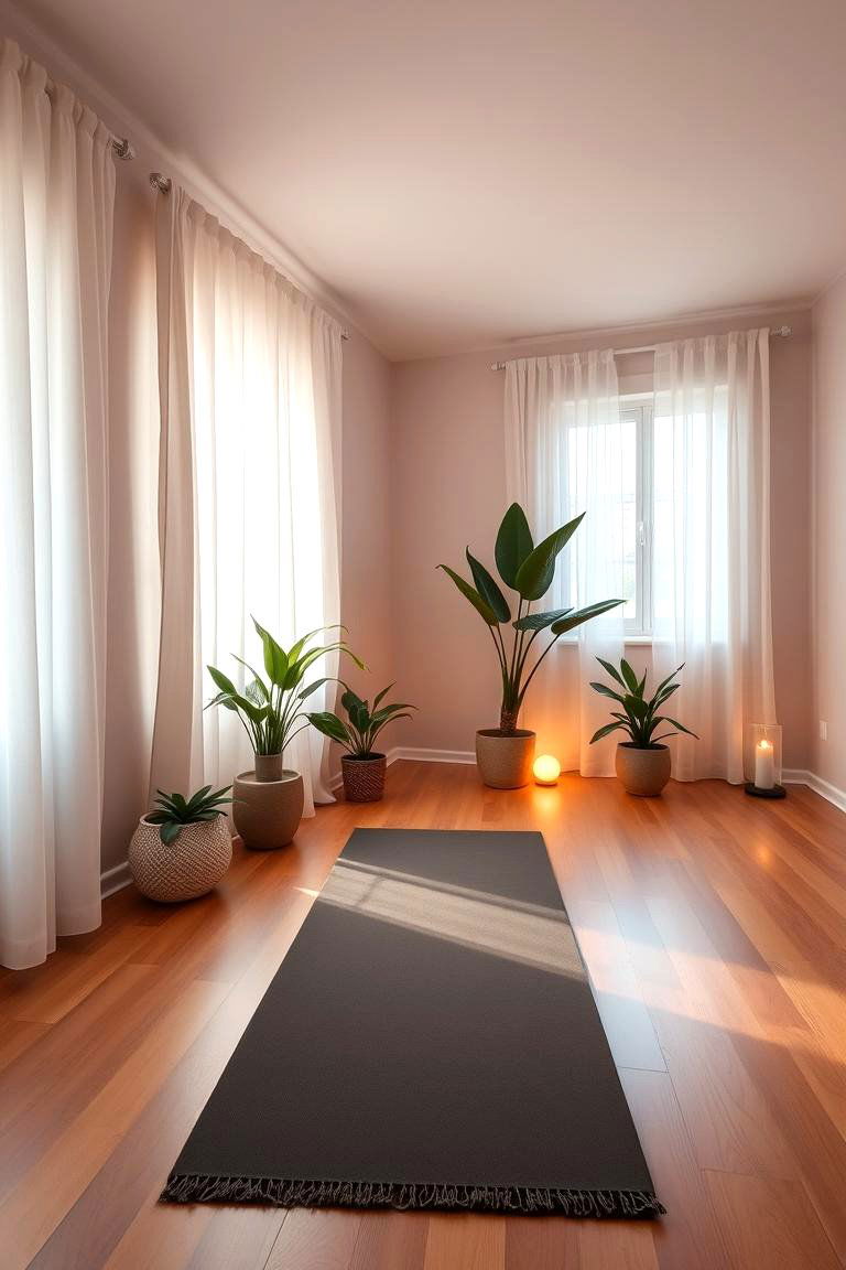 Home Yoga Studio - 24 Home Gym Ideas