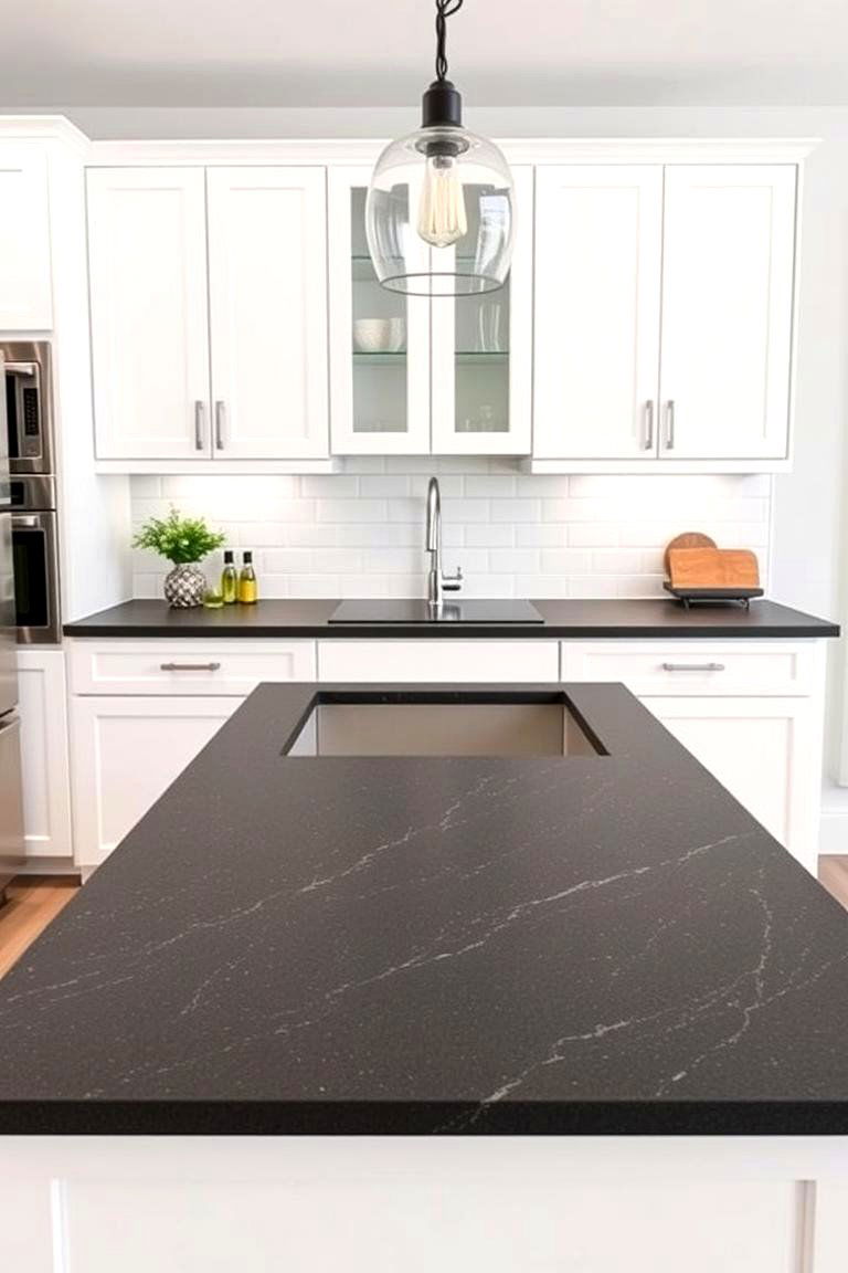 Honed Granite for a Soft Touch - 24 Granite Kitchen Countertop Ideas