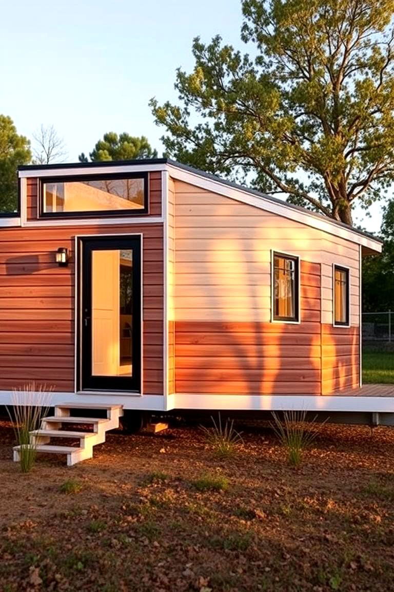 Horizontal Board and Batten Siding for a Modern Twist - 24 Mobile Home Siding Design Ideas