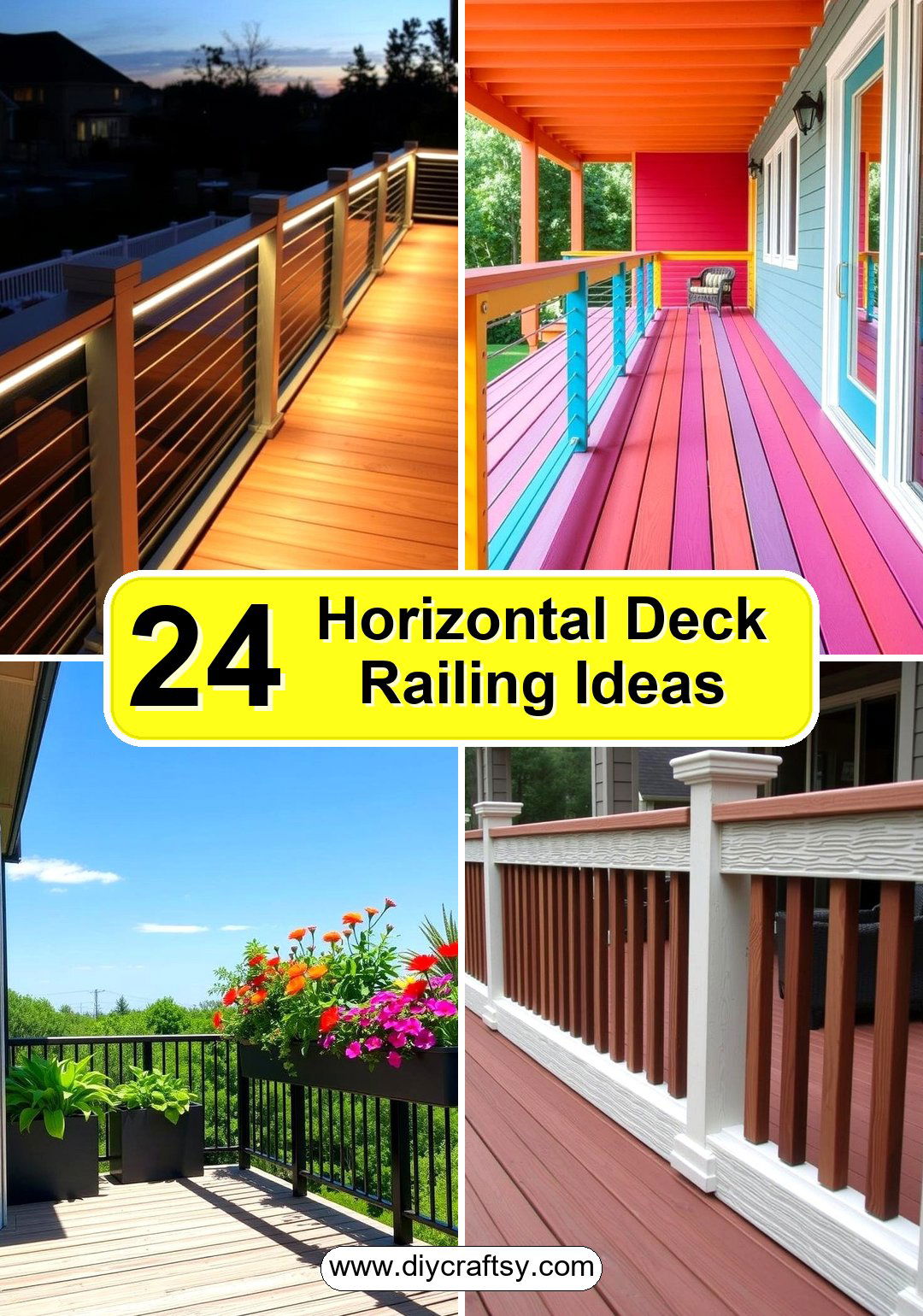 Horizontal Deck Railing Ideas
