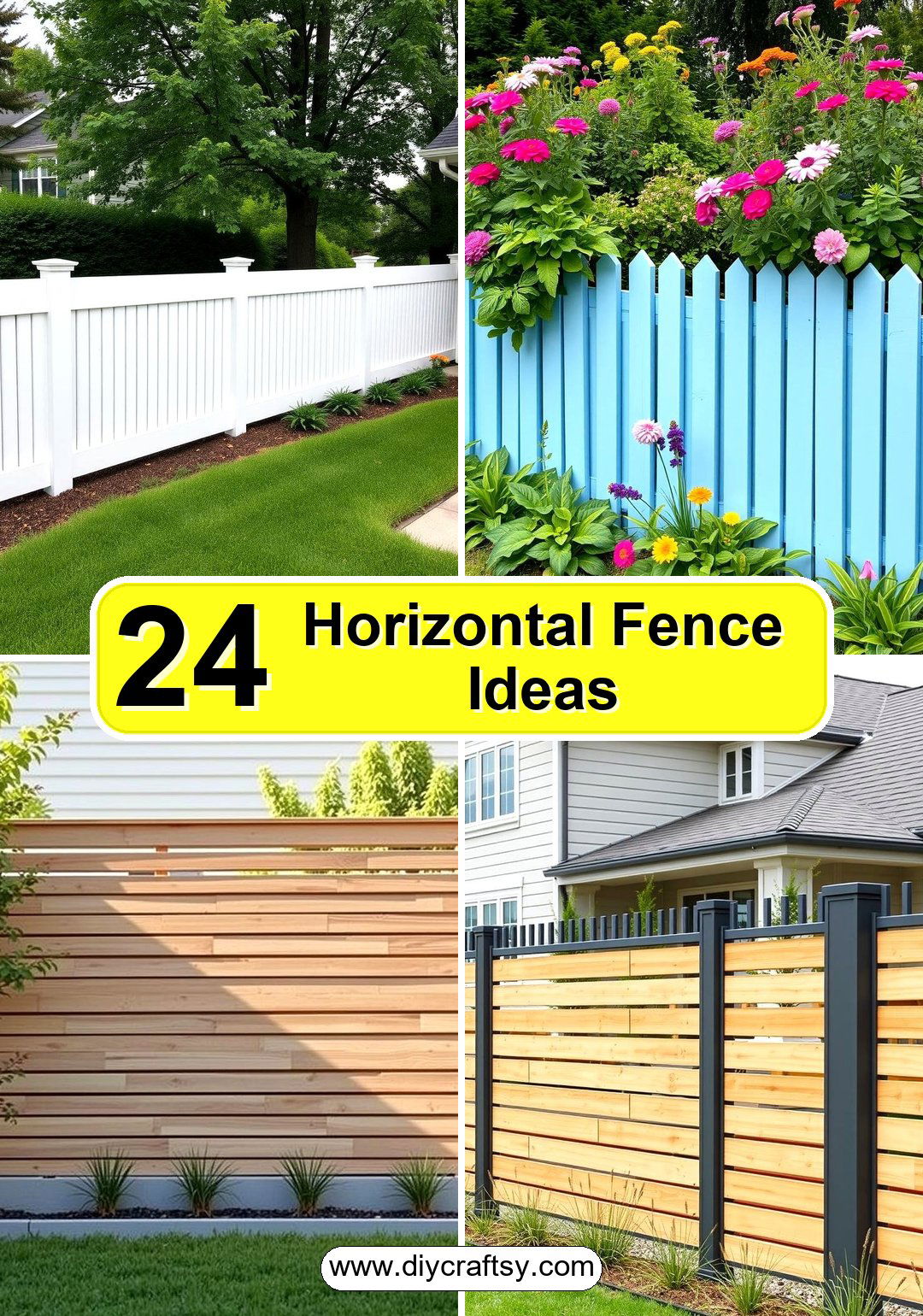 Horizontal Fence Ideas