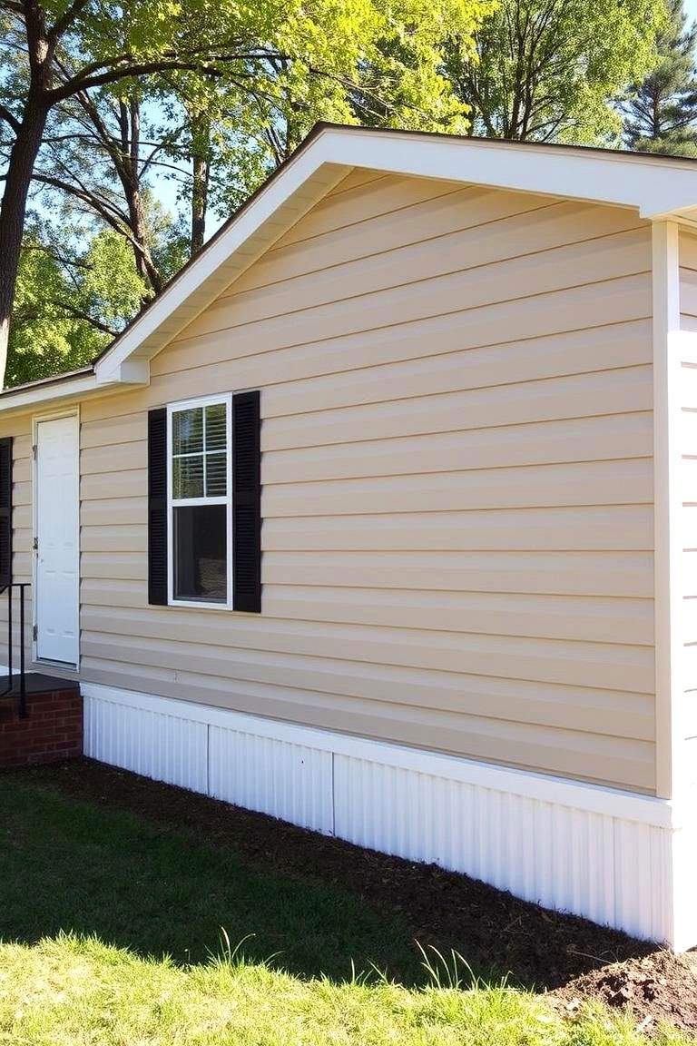 Horizontal Lap Siding for a Traditional Look - 24 Mobile Home Siding Design Ideas