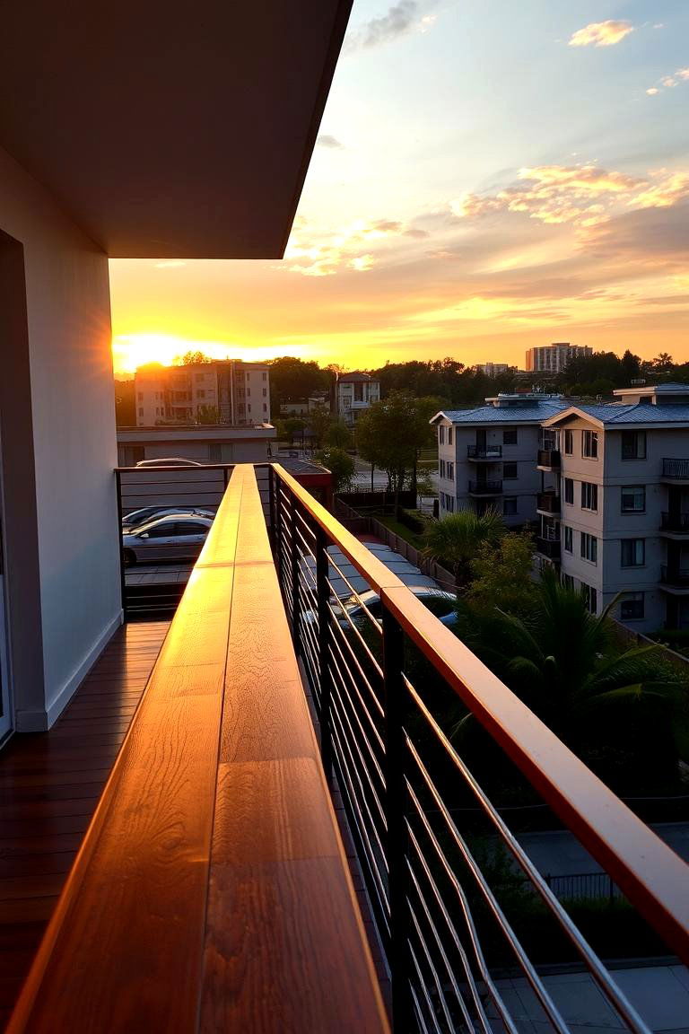 Horizontal Slat Balcony Railings - 24 Balcony Railing Design Ideas