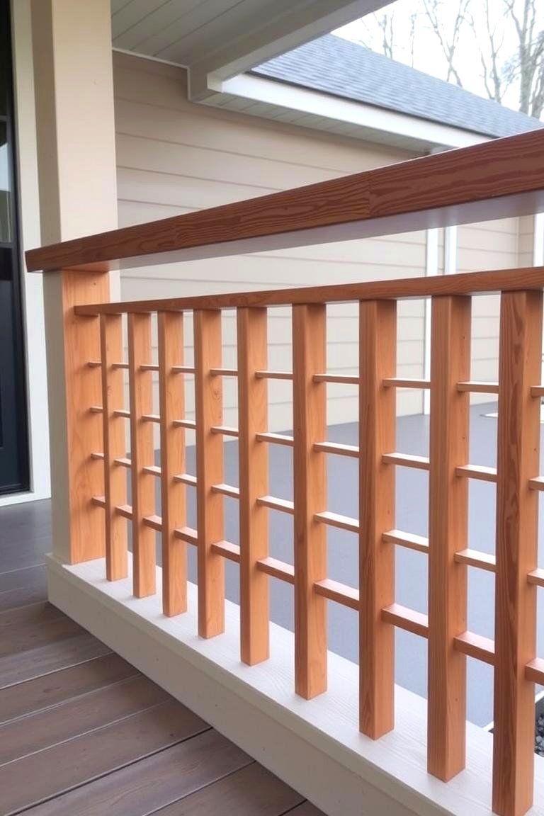 Horizontal Slat Railings - 24 Porch Railing Ideas