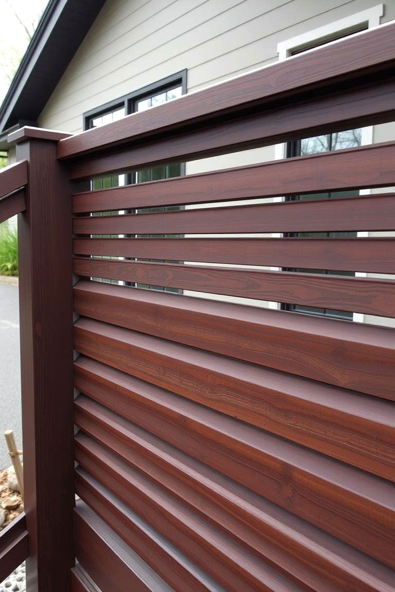 Horizontal Slat Wood Railings - 24 Front Porch Railing Ideas