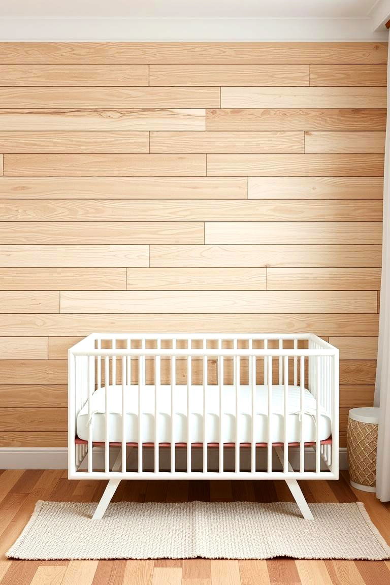 Horizontal Wood Planks - 24 Nursery Accent Wall Ideas