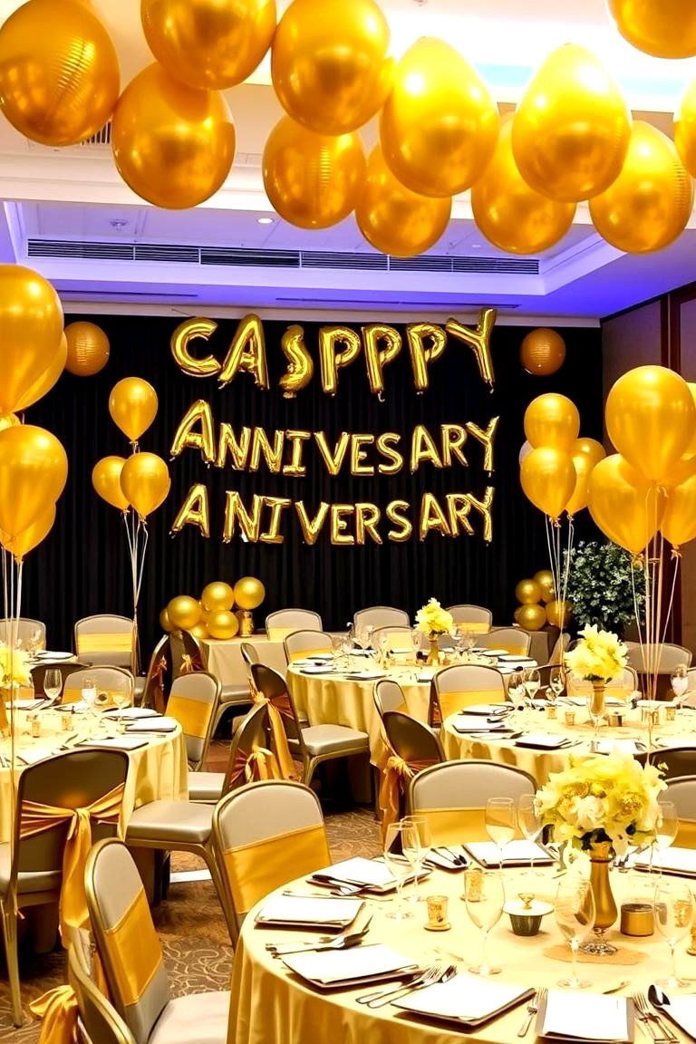 Host a Golden Party - 24 50th Wedding Anniversary Ideas