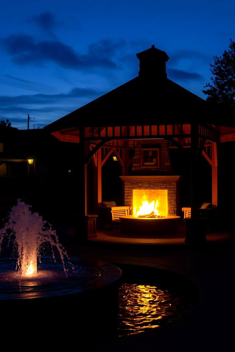 Hosting Memorable Gatherings and Special Events - 24 Gazebo With Fireplace