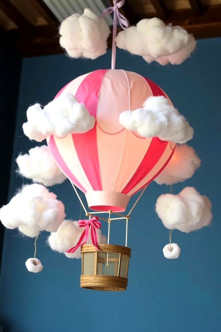 Hot Air Balloon Centerpiece - 24 Baby Shower Centerpiece Ideas