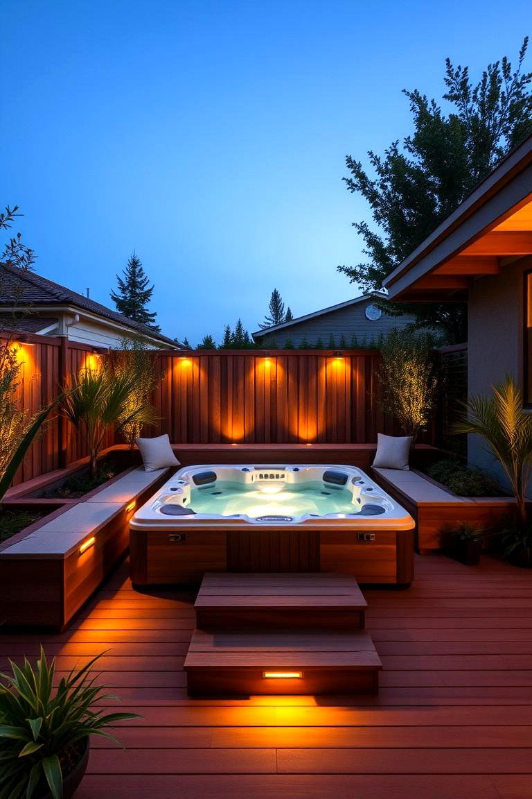 Hot Tub Deck - 24 Backyard Deck Ideas