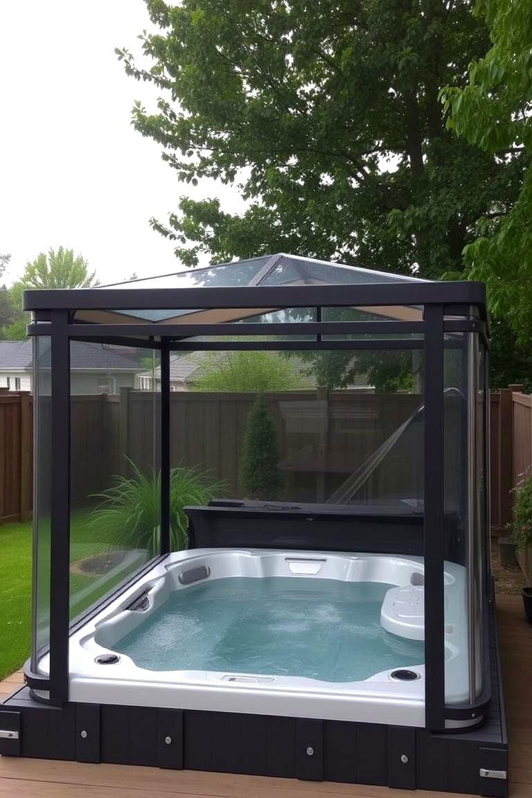 Hot Tub Enclosure for Ultimate Privacy - 24 Backyard Hot Tub Privacy Ideas