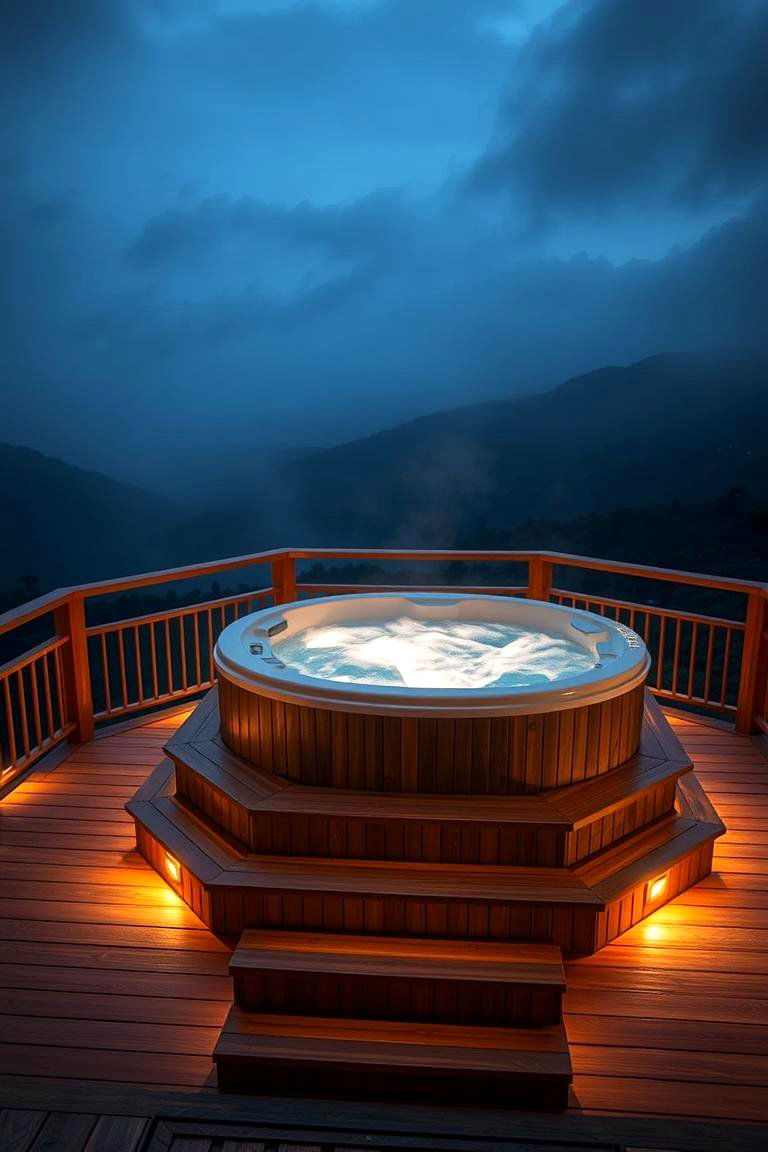 Hot Tub Platform - 24 Platform Deck Ideas