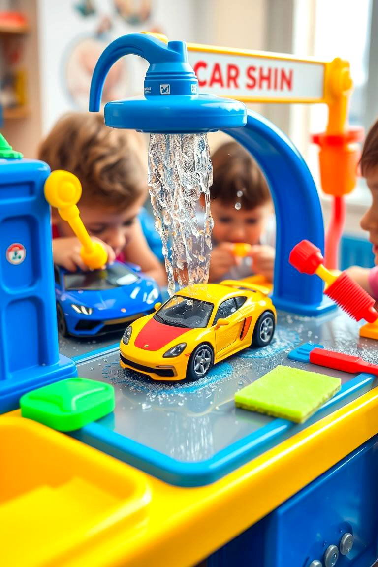 Hot Wheels Car Wash Station Fun - 24 Hot Wheels Birthday Party Ideas