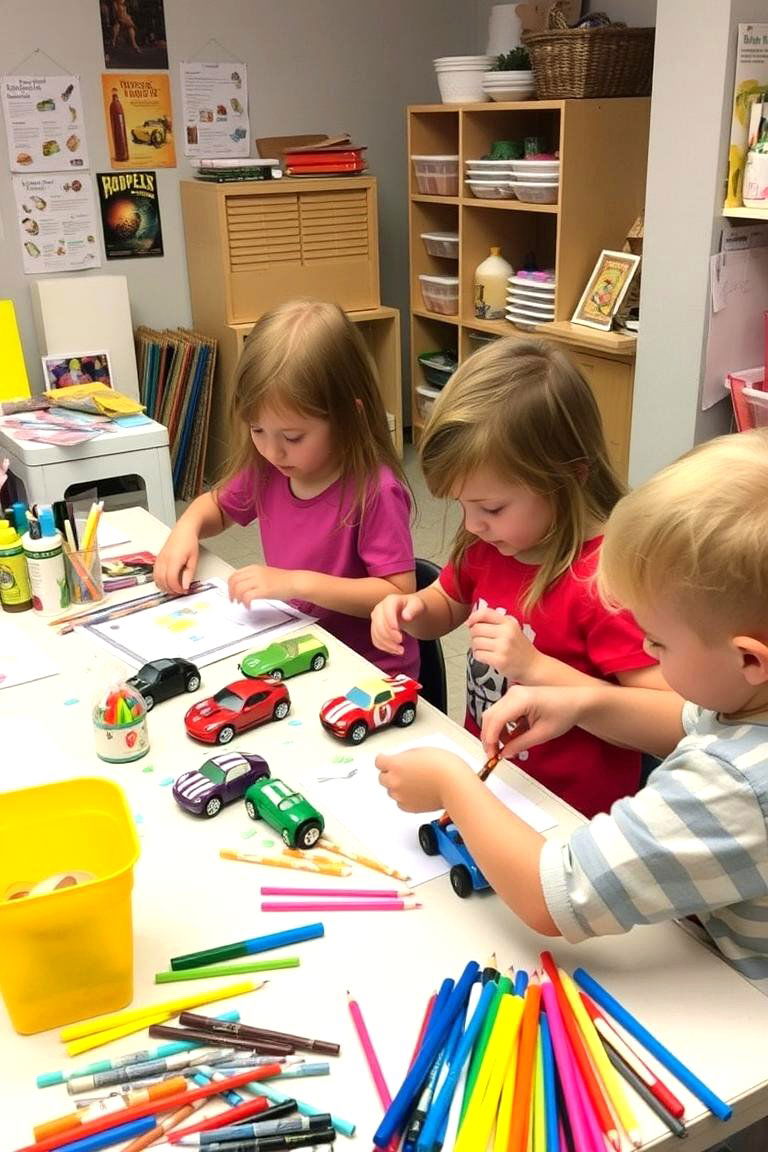 Hot Wheels Party Favors Creation Station - 24 Hot Wheels Birthday Party Ideas