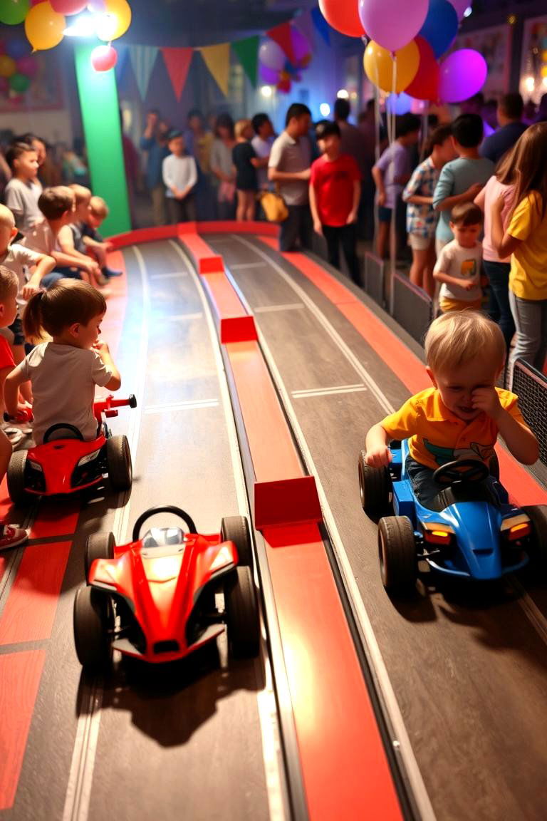 Hot Wheels Stop and Go Races - 24 Hot Wheels Birthday Party Ideas