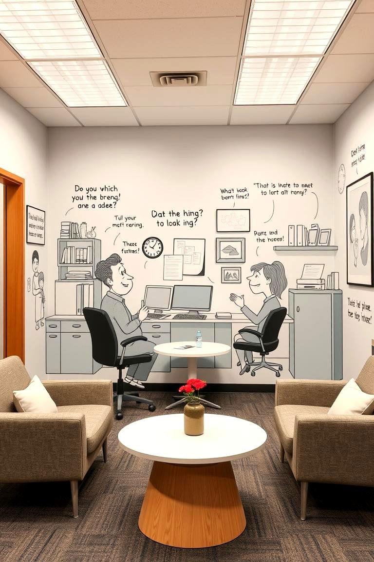 Humorous or Lighthearted Designs - 24 Office Wall Murals