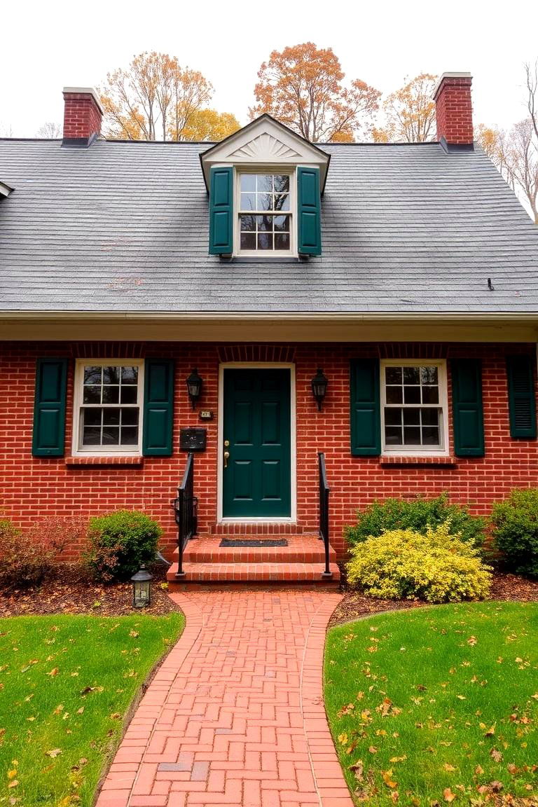 Hunter Green Classicism - 24 Green Exterior House Paint Ideas