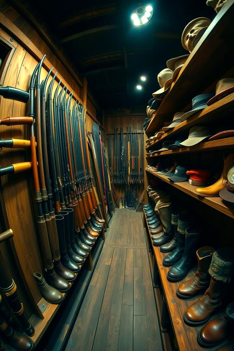 Hunting Gear Gallery - 24 Hunting Man Cave Ideas