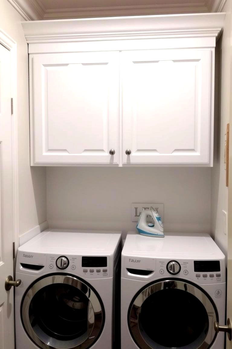 Hutch or Upper Cabinet Addition - 24 Laundry Room Shelf Ideas