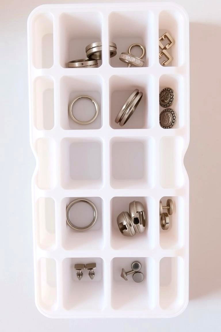 Ice Cube Trays - 24 Jewelry Storage Ideas