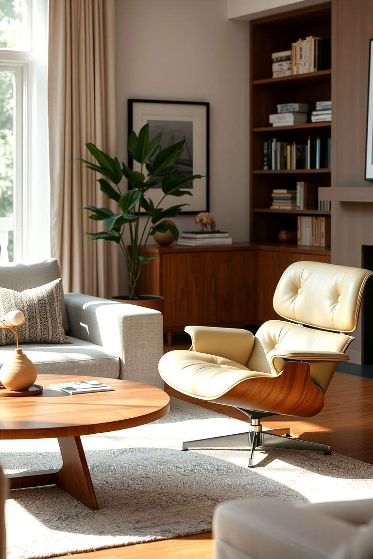 Iconic Accent Chairs - 24 Mid-Century Modern Living Room Ideas