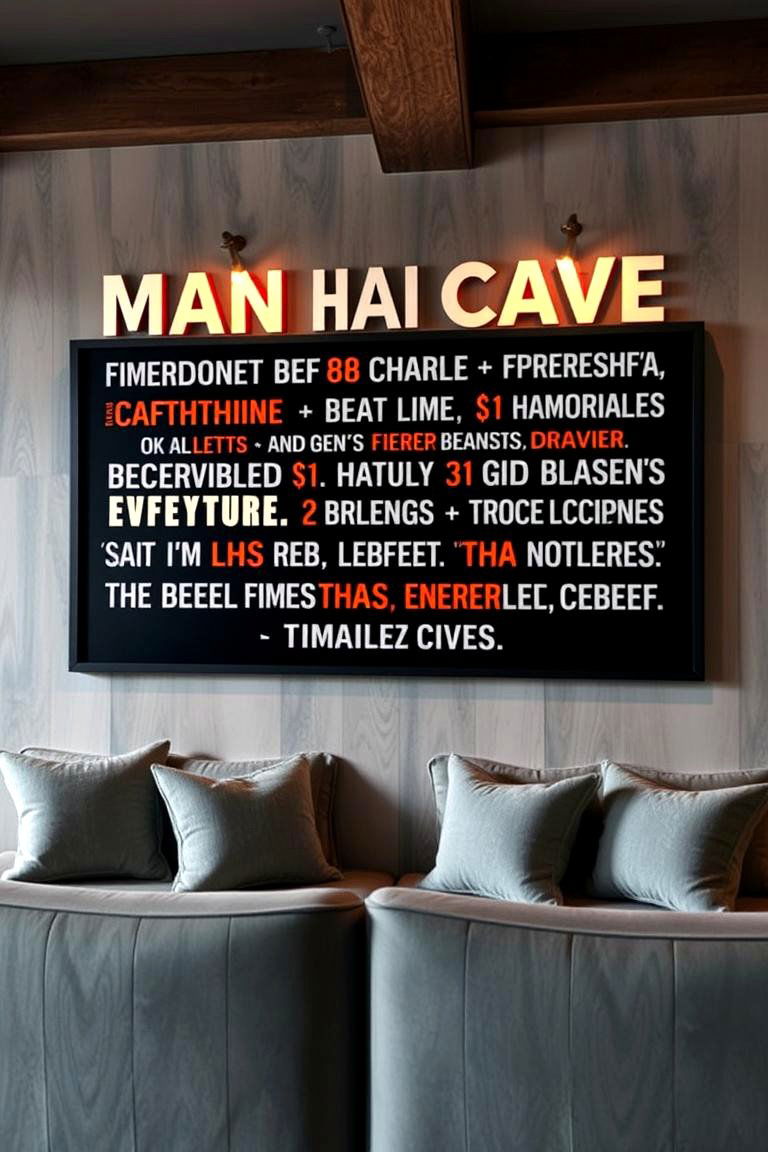 Iconic Movie Quote Sign - 24 Man Cave Sign Ideas