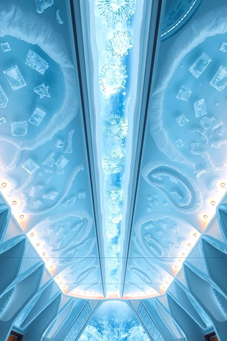 Icy Ceiling Designs - 24 frozen room decor ideas