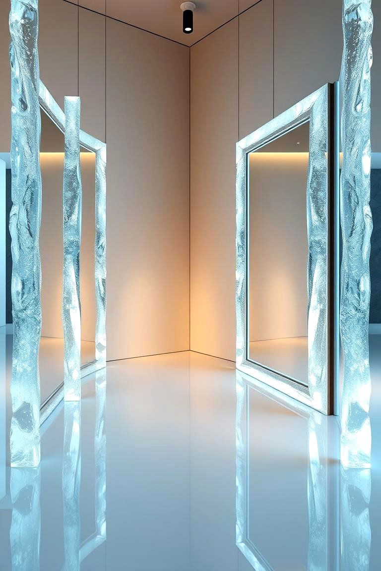 Icy Mirror Reflections - 24 frozen room decor ideas