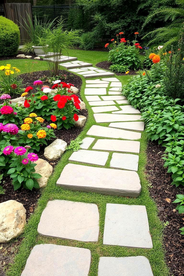Ideal for Steep Slopes - 24 Flagstone Steps