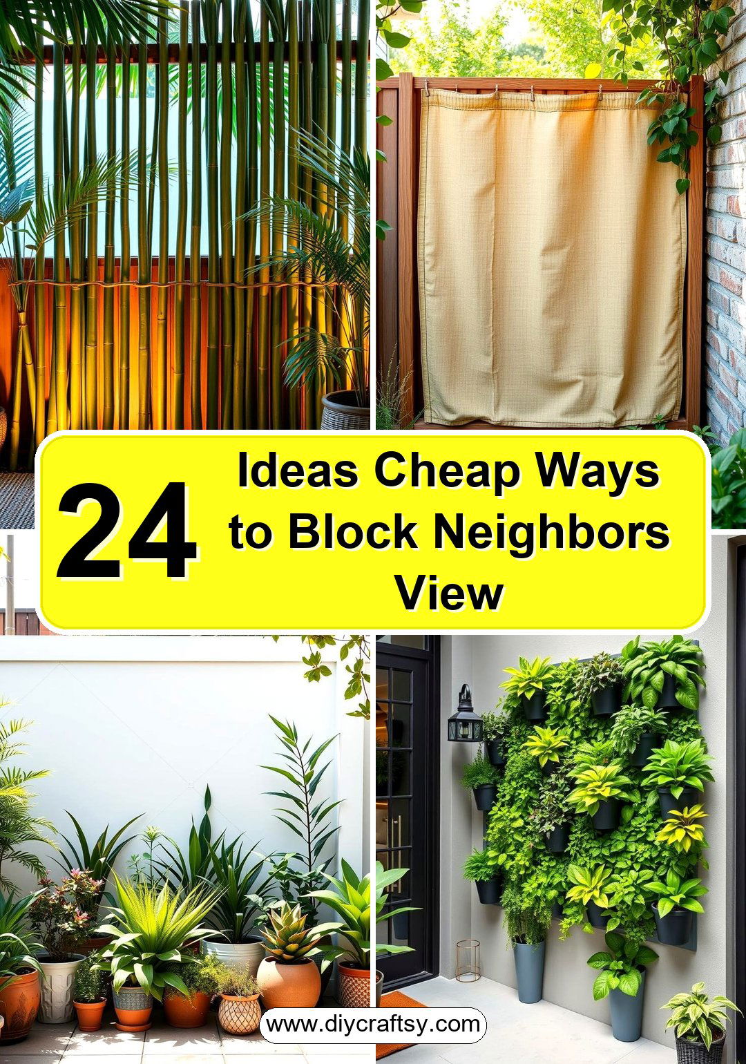 Ideas Cheap Ways to Block Neighbors View