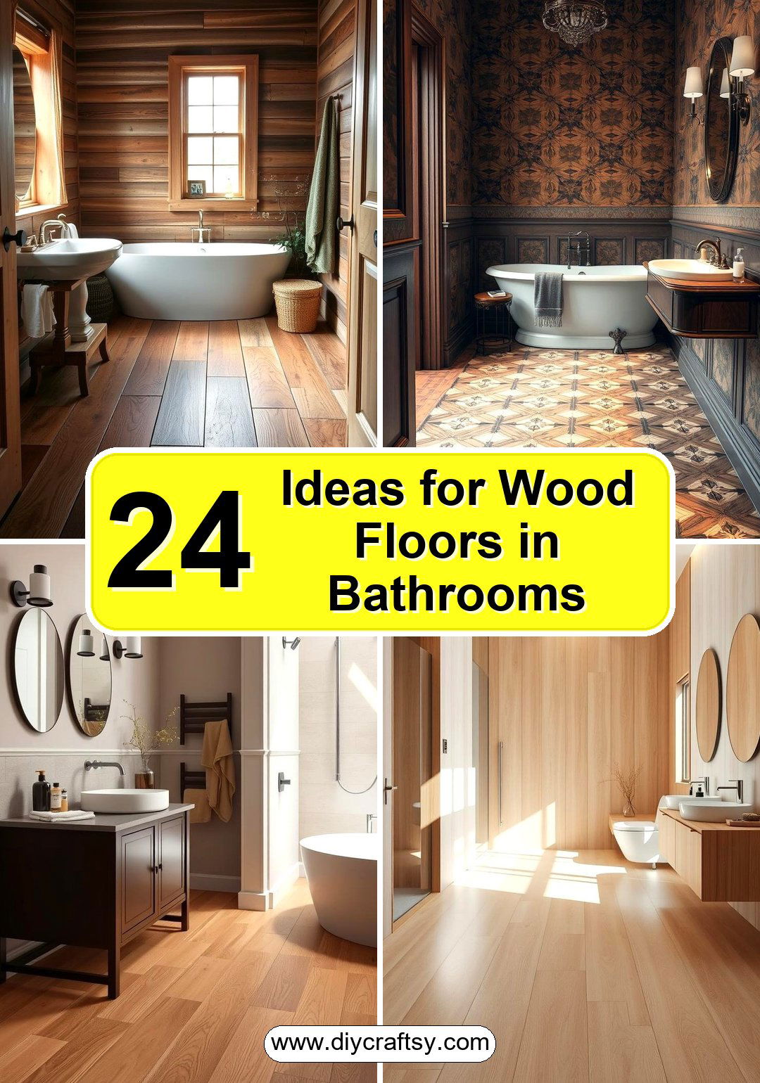 Ideas for Wood Floors in Bathrooms