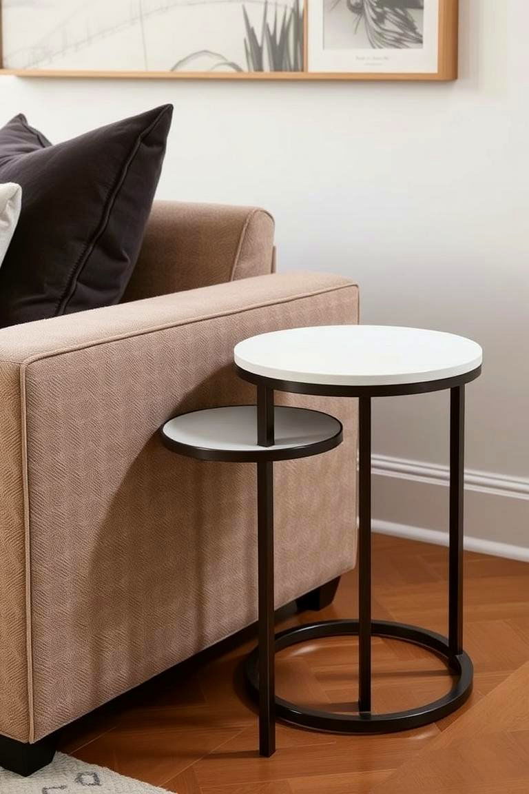 Identical Side Tables - 24 Symmetrical Living Room Ideas