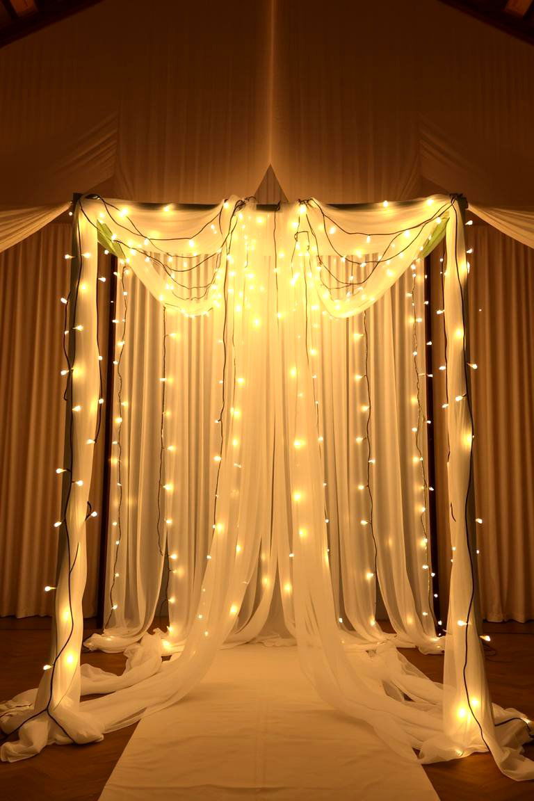 Illuminated Altar - 24 Wedding Altar Ideas