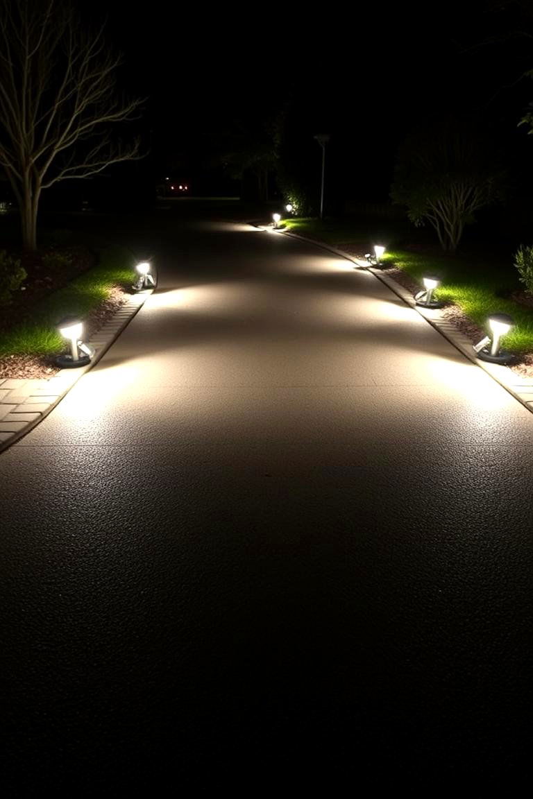 Illuminated Driveway Markers - 24 Driveway Lighting Ideas