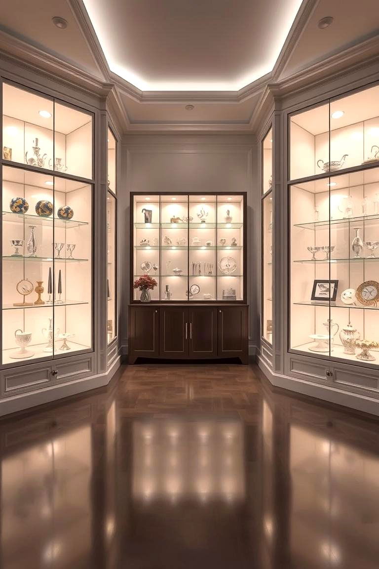 Illuminated Glass Cabinet Doors - 24 Cabinet Lighting Ideas