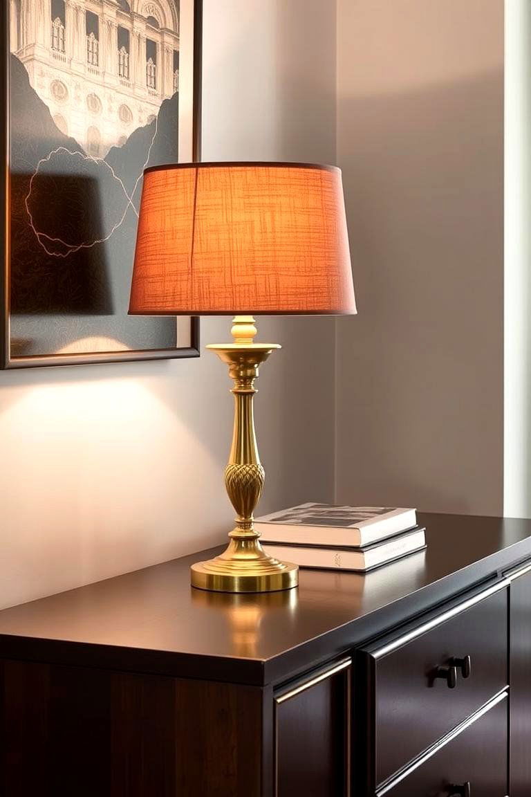 Illuminating Style with Decorative Lamps - 24 Sideboard Decor Ideas