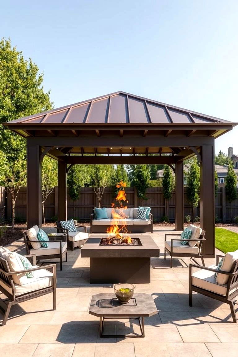 Illuminating Your Evenings with Thoughtful Lighting - 24 Gazebo With Fireplace