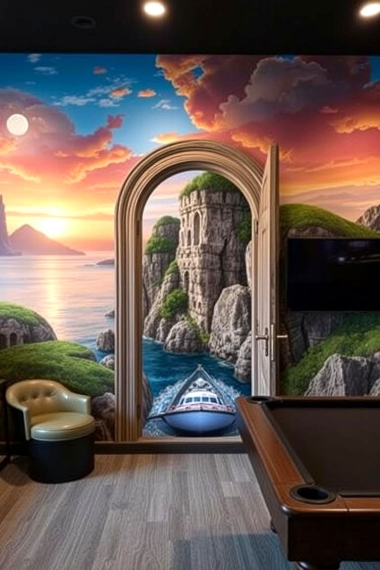 Illusion Mural - 24 Wall Mural Ideas