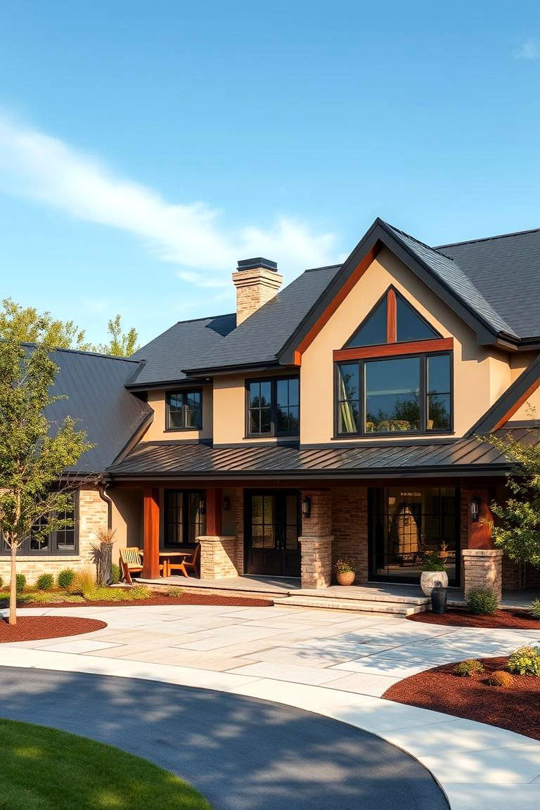 Impeccable Craftsmanship and Unique Design - 24 houses with black roofs