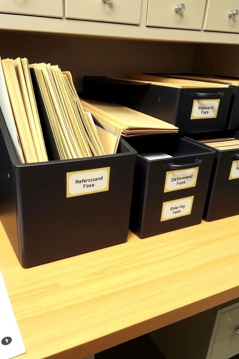 Implement a Labeling System - 24 Desk Organization Ideas