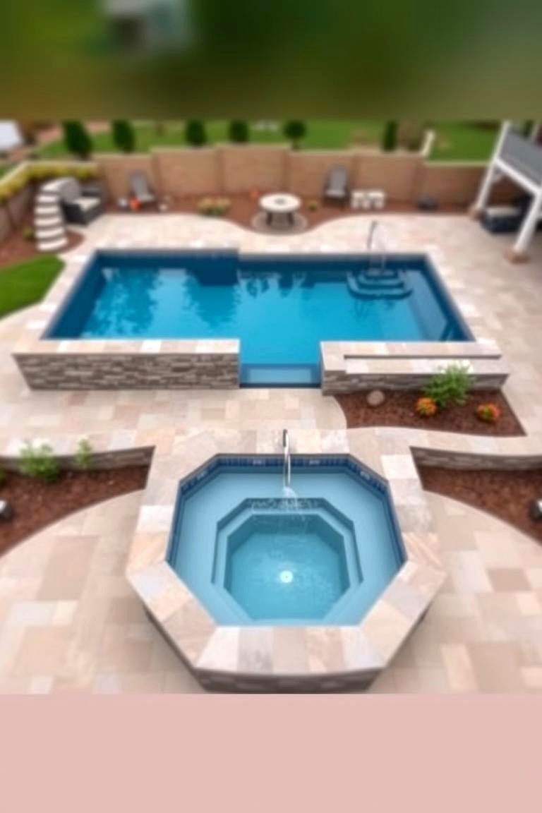 Implementing Effective Lighting Solutions - 24 Rectangle Pool With Hot Tub